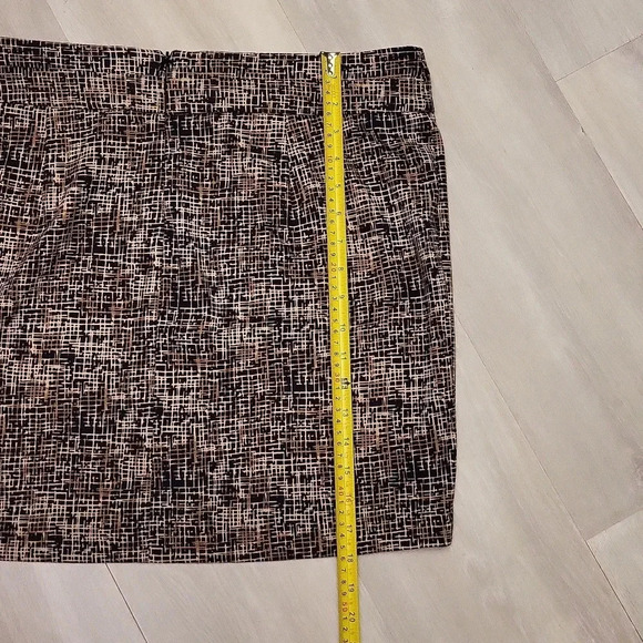 🛍Grace Elements Tan and Black Abstract Design Skirt Womens Size‎ XL - Picture 5 of 6